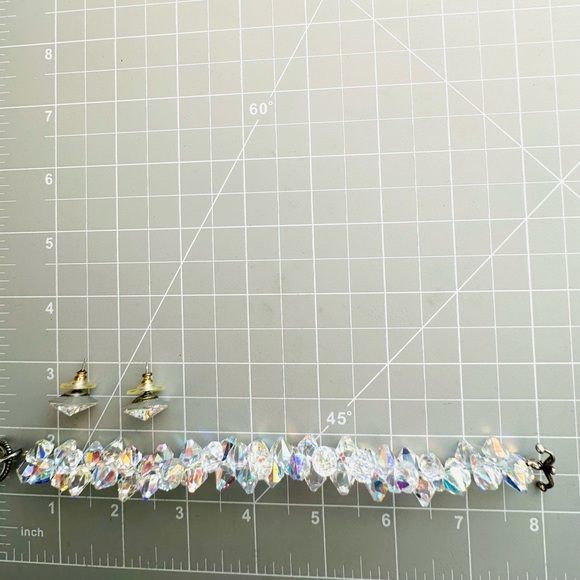 Aurora Borealis Crystal Bracelet & Earrings - Picture 10 of 14